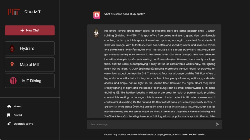 ChatMIT – screenshot 3