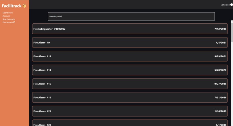 Facilitrack – screenshot 3