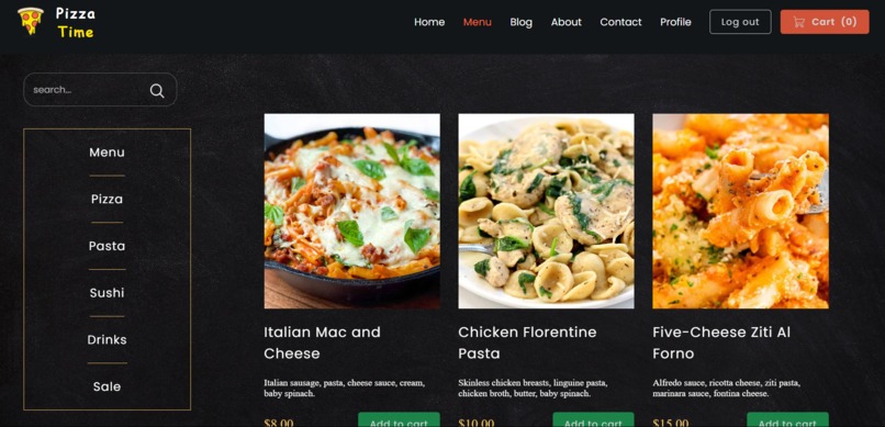 A better Pizza Time App with Pangea – screenshot 2