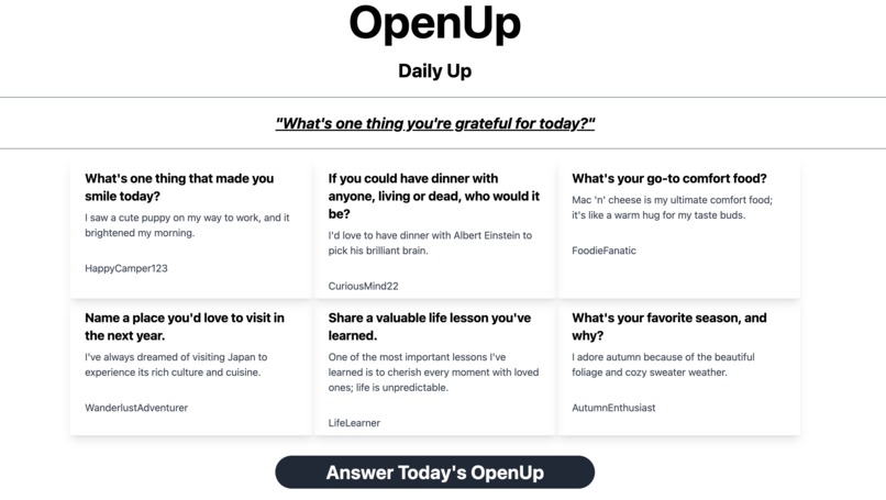 OpenUp – screenshot 2