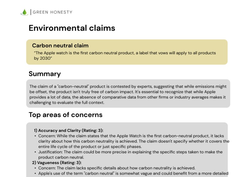 Green Honesty – screenshot 2