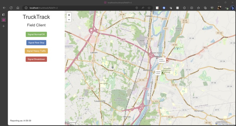 TruckTrack – screenshot 1