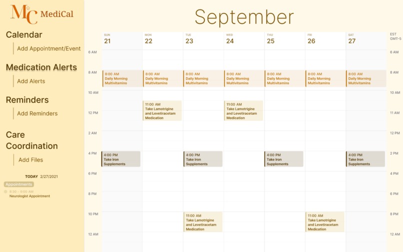 MediCal – screenshot 3