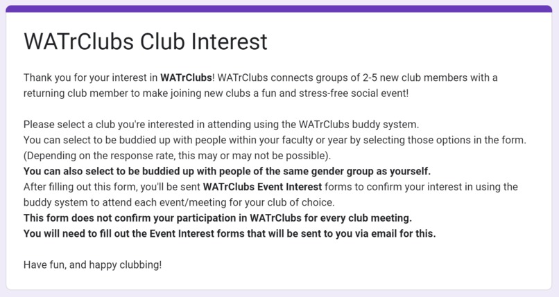 WATrClubs – screenshot 2