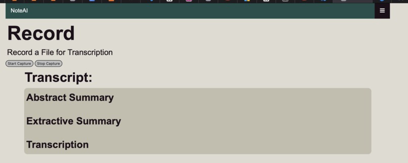 NoteAI – screenshot 2