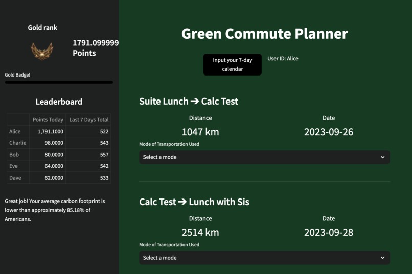 GreenCommute: Get Rewarded For An Eco-Friendly Commute – screenshot 1