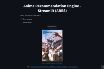 Random Anime Recommender
