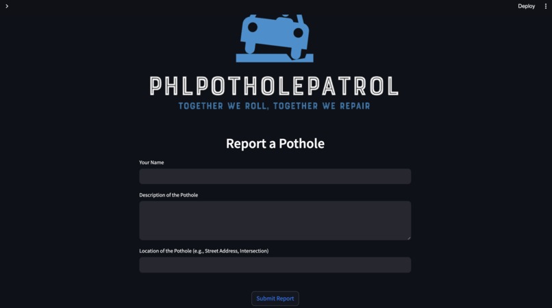 PhillyPotholePatrol – screenshot 2