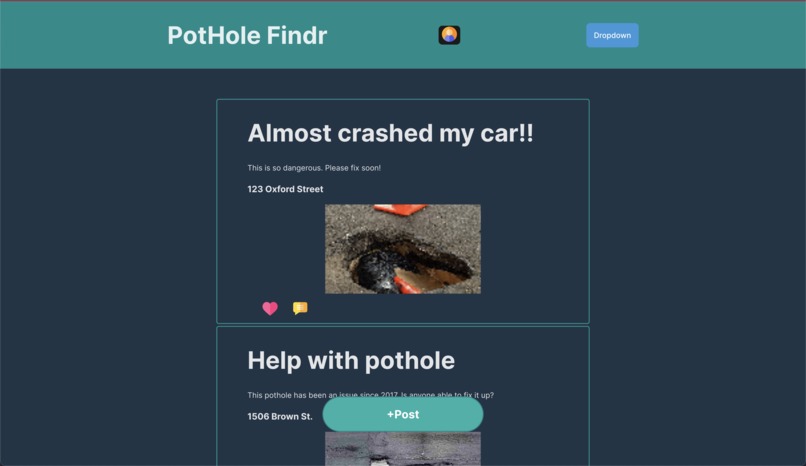 Pothole Findr – screenshot 1
