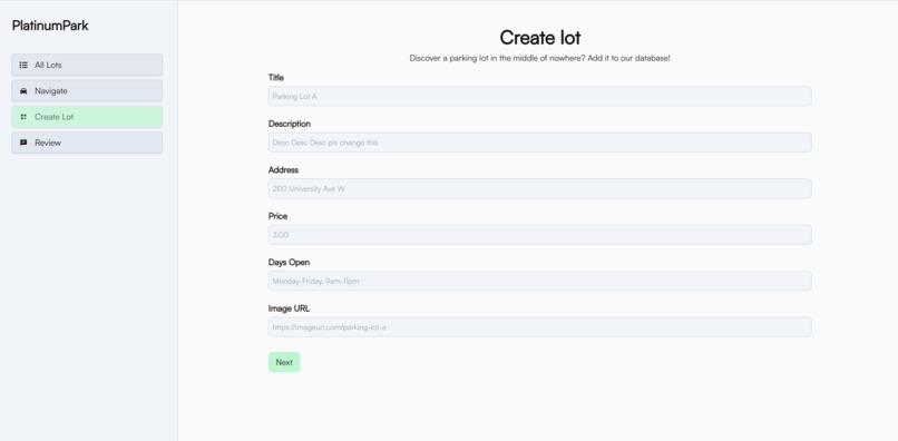 PlatinumPark – screenshot 2