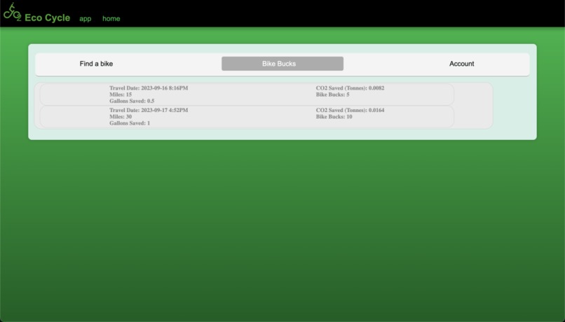 EcoBike – screenshot 3