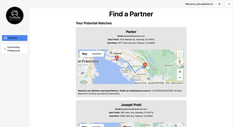 Co-Ride | Easy Ride Sharing! – screenshot 1