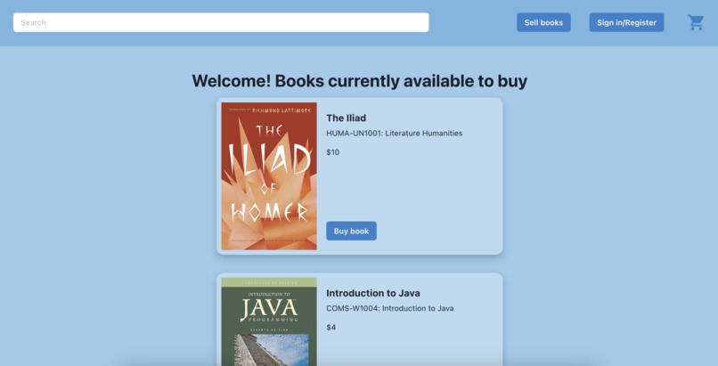 Columbia Book Exchange – screenshot 1