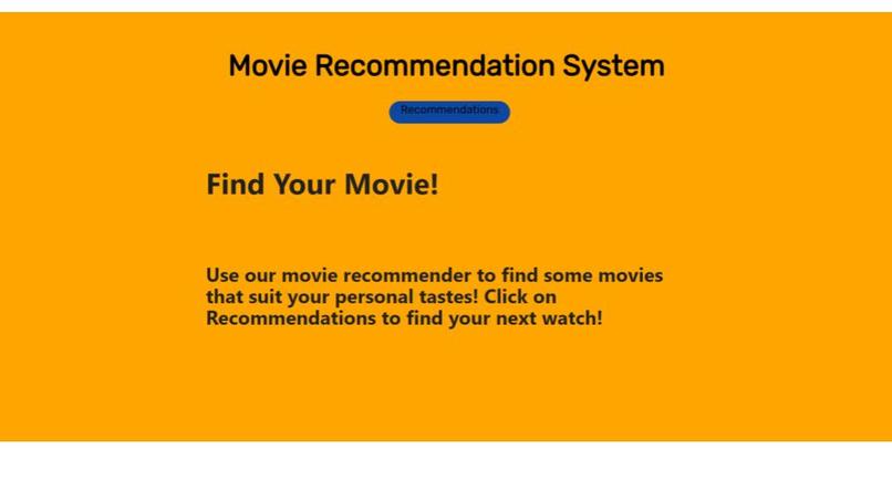 Movie Recommendation – screenshot 1