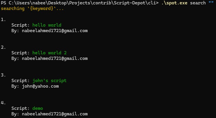 Script Depot – screenshot 2
