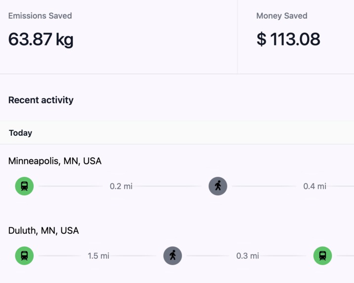 [1] - TransitPal – screenshot 2