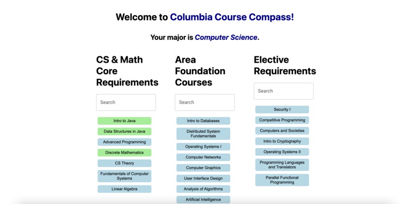 Columbia Course Compass – screenshot 5