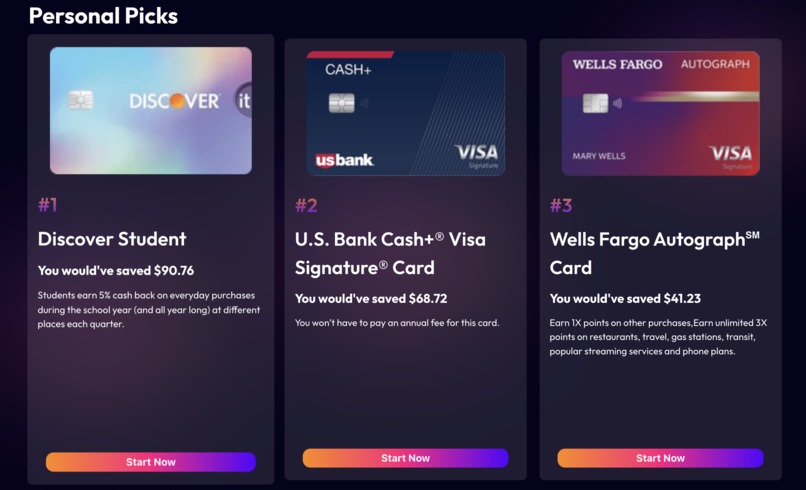 cardforme [HackUIowa '23] – screenshot 2