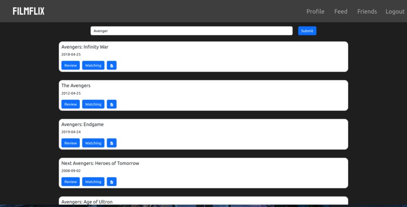 FilmFlix – screenshot 1