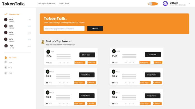 TokenTalk – screenshot 1