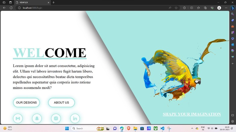 Template design  – screenshot 1