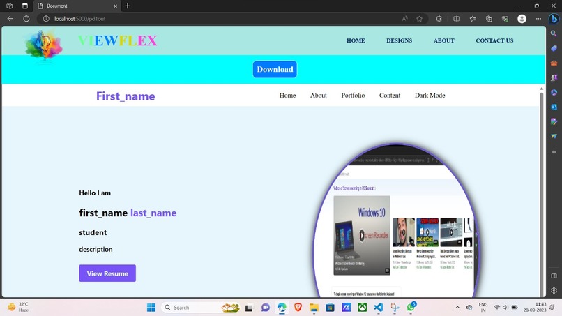 Template design  – screenshot 5