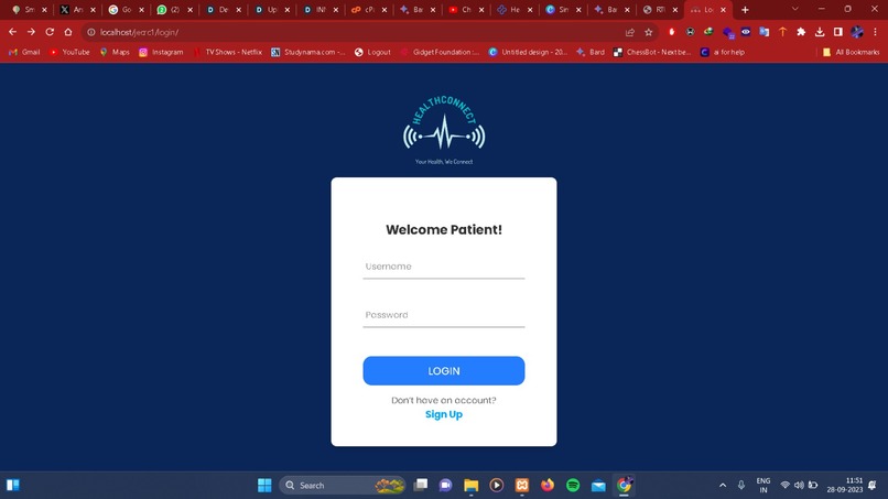 HOSPATIL MANAGEMENT SYSTEM- "HEALTH CONNECT" – screenshot 1