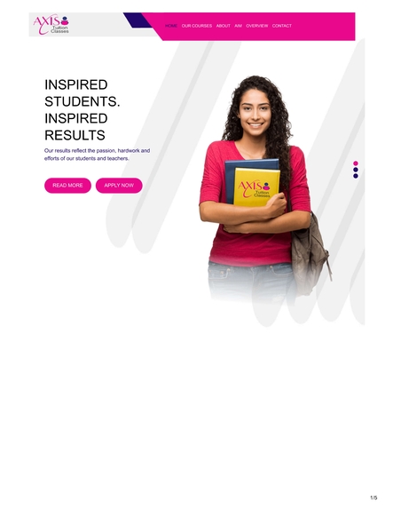 Axis tuition classes (Based on Education  Platform) – screenshot 1