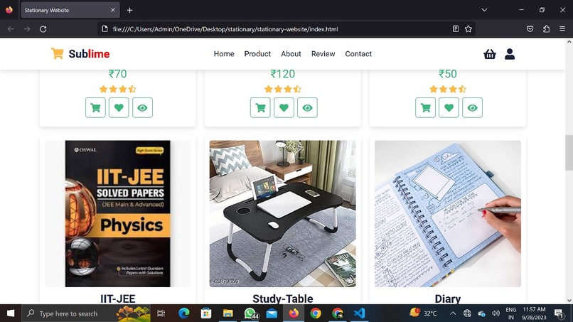 Stationary-website(Name:Sublime) – screenshot 4