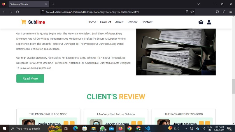 Stationary-website(Name:Sublime) – screenshot 6