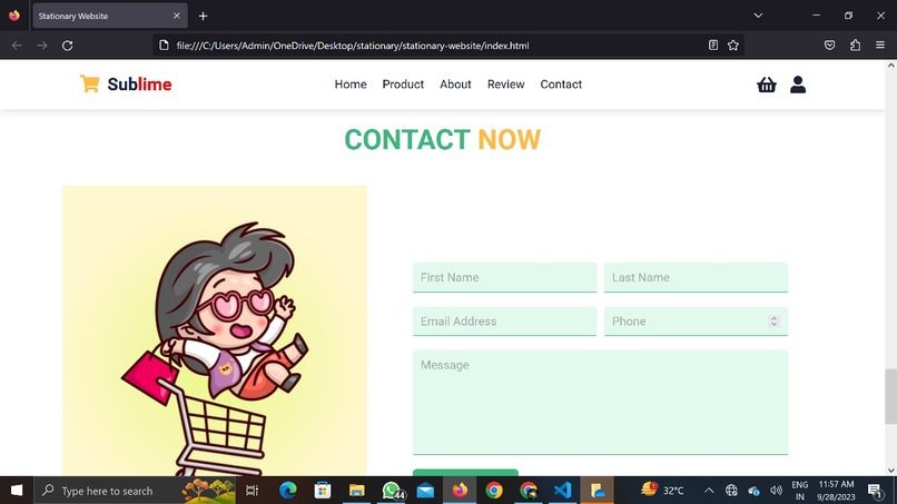 Stationary-website(Name:Sublime) – screenshot 8