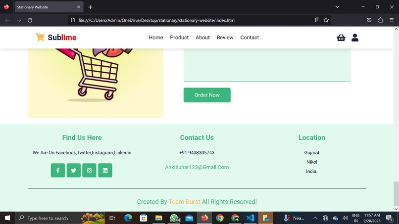 Stationary-website(Name:Sublime) – screenshot 10