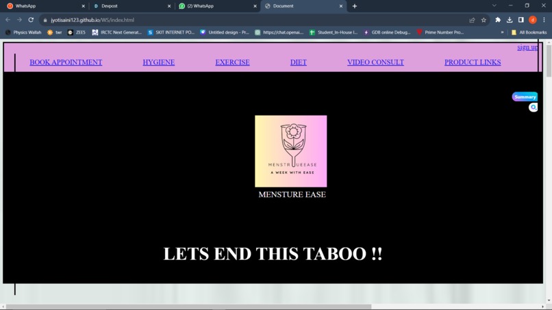 MENSTRUE EASE – screenshot 1