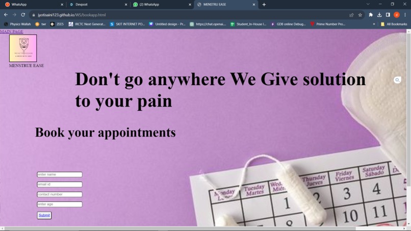 MENSTRUE EASE – screenshot 3