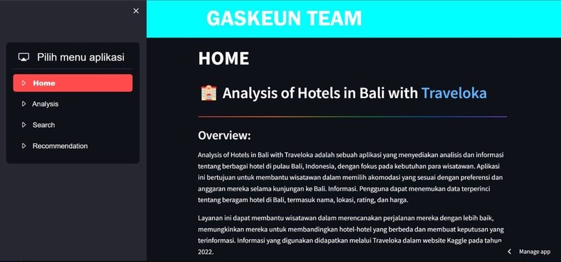 Analysis of Hotels in Bali with Traveloka – screenshot 1