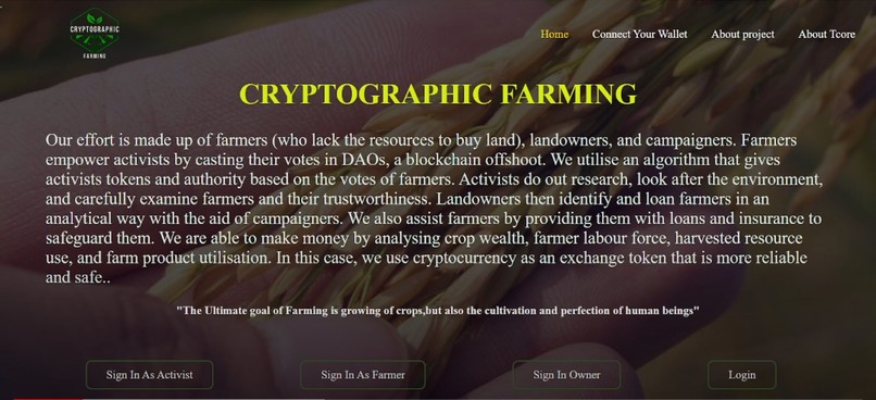 CRYPTOGRAPHIC FARMING – screenshot 1