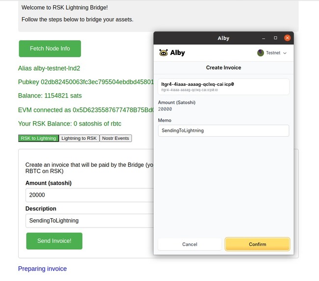 ICP Canister Bridge – screenshot 1