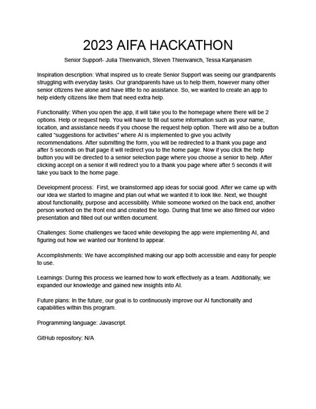 Senior Support – screenshot 1