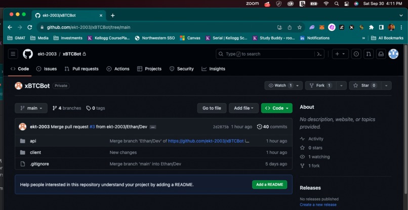 xBTCBot – screenshot 1