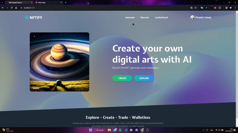 AI NFTify Marketplace – screenshot 1