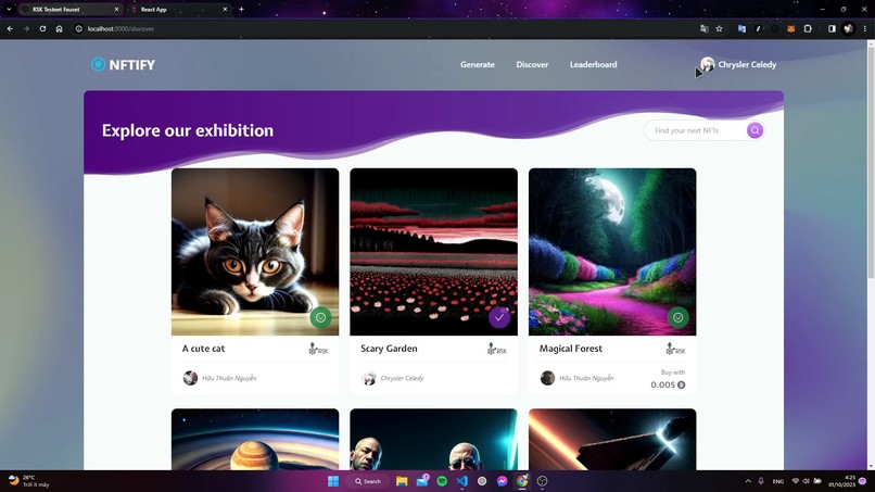 AI NFTify Marketplace – screenshot 2