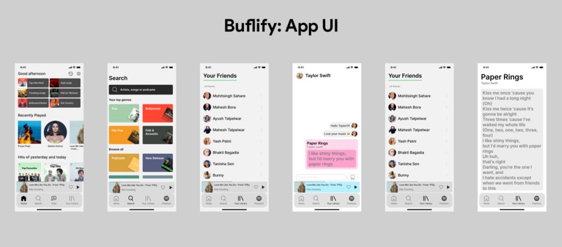 Buflify:Bridging the Gap Between MusicLovers&Conversations – screenshot 1