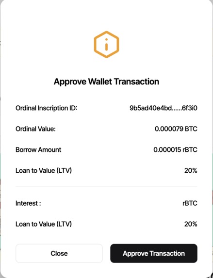 OrdinalDAO - Ordinal Lending on Rootstock – screenshot 2