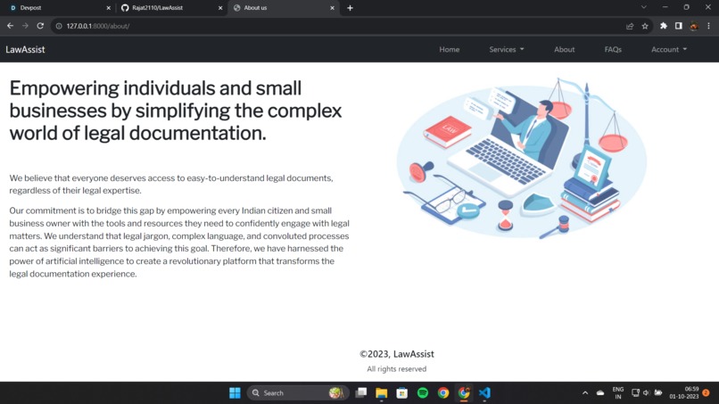 LawAssist-AI assistant for legal documentation – screenshot 3