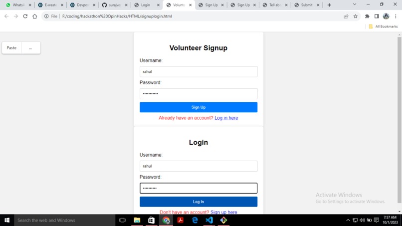E-waste facility locator – screenshot 1