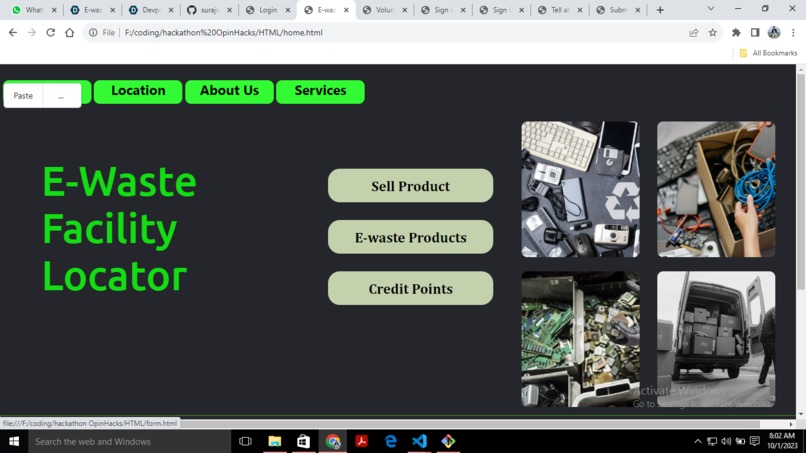 E-waste facility locator – screenshot 3