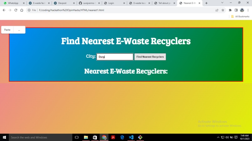 E-waste facility locator – screenshot 11
