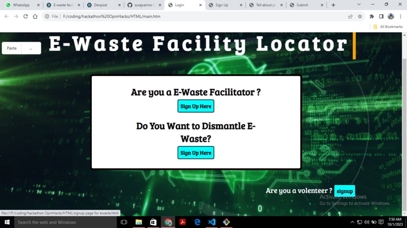 E-waste facility locator – screenshot 21
