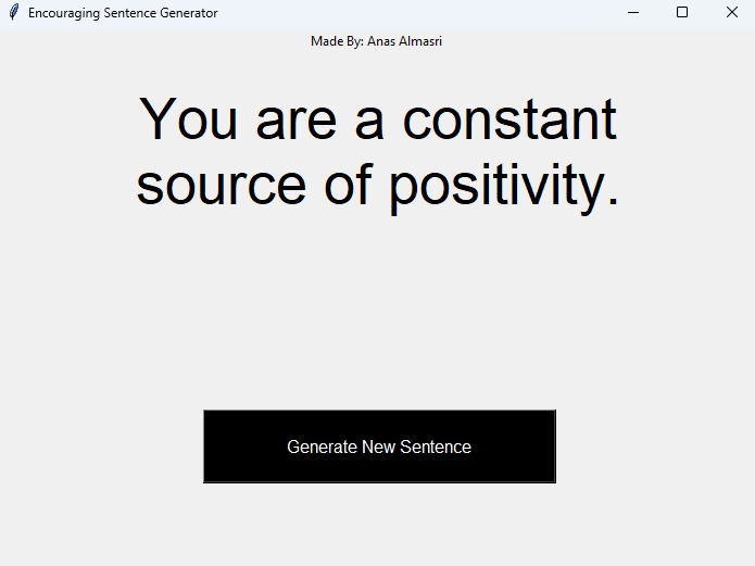 Encouragement Statement Generator – screenshot 1