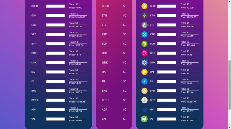 Vigor Crypto Liquidation Calculator – screenshot 3